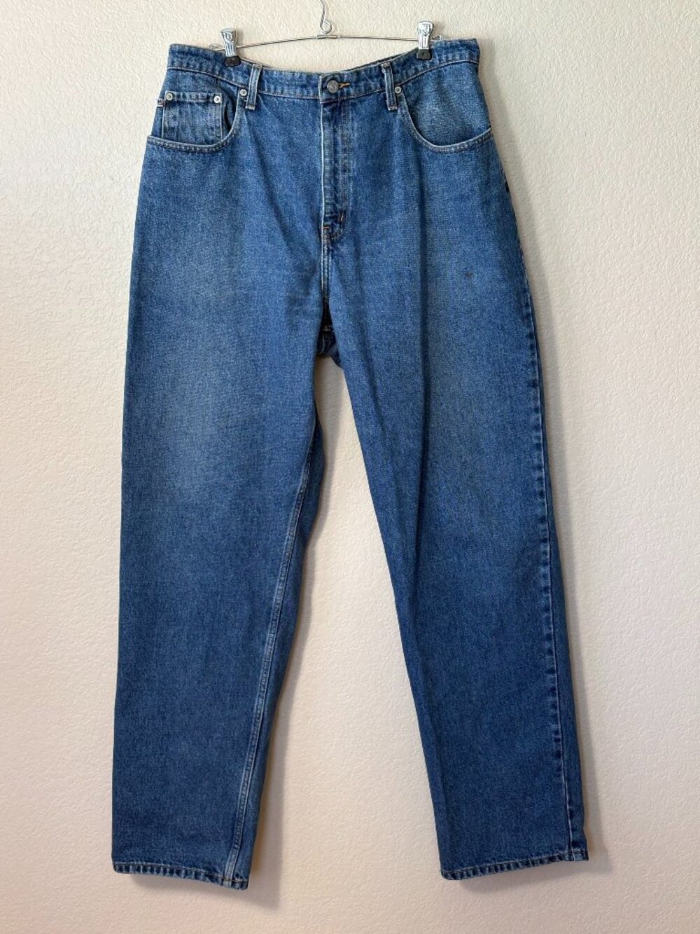 Vintage Polo Jeans Co Ralph Lauren Mens 38x34 Relaxed Straight Blue Denim Jeans